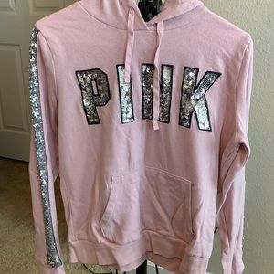 Victoria’s Secret PINK sequin hoodie and sweatpants